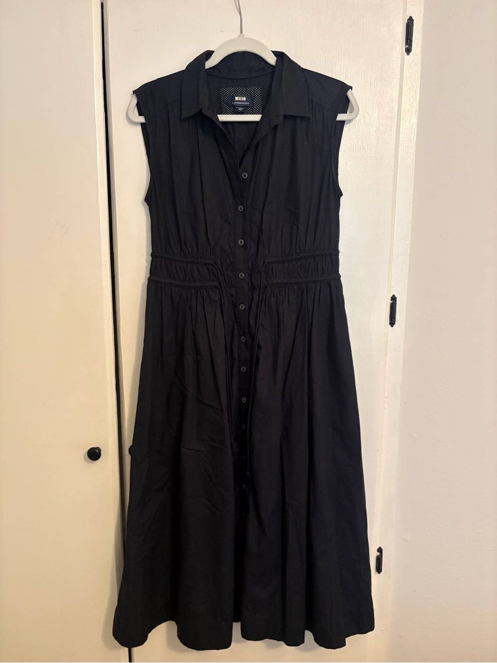 Maeve Sleeveless Button-Front Shirt Dress